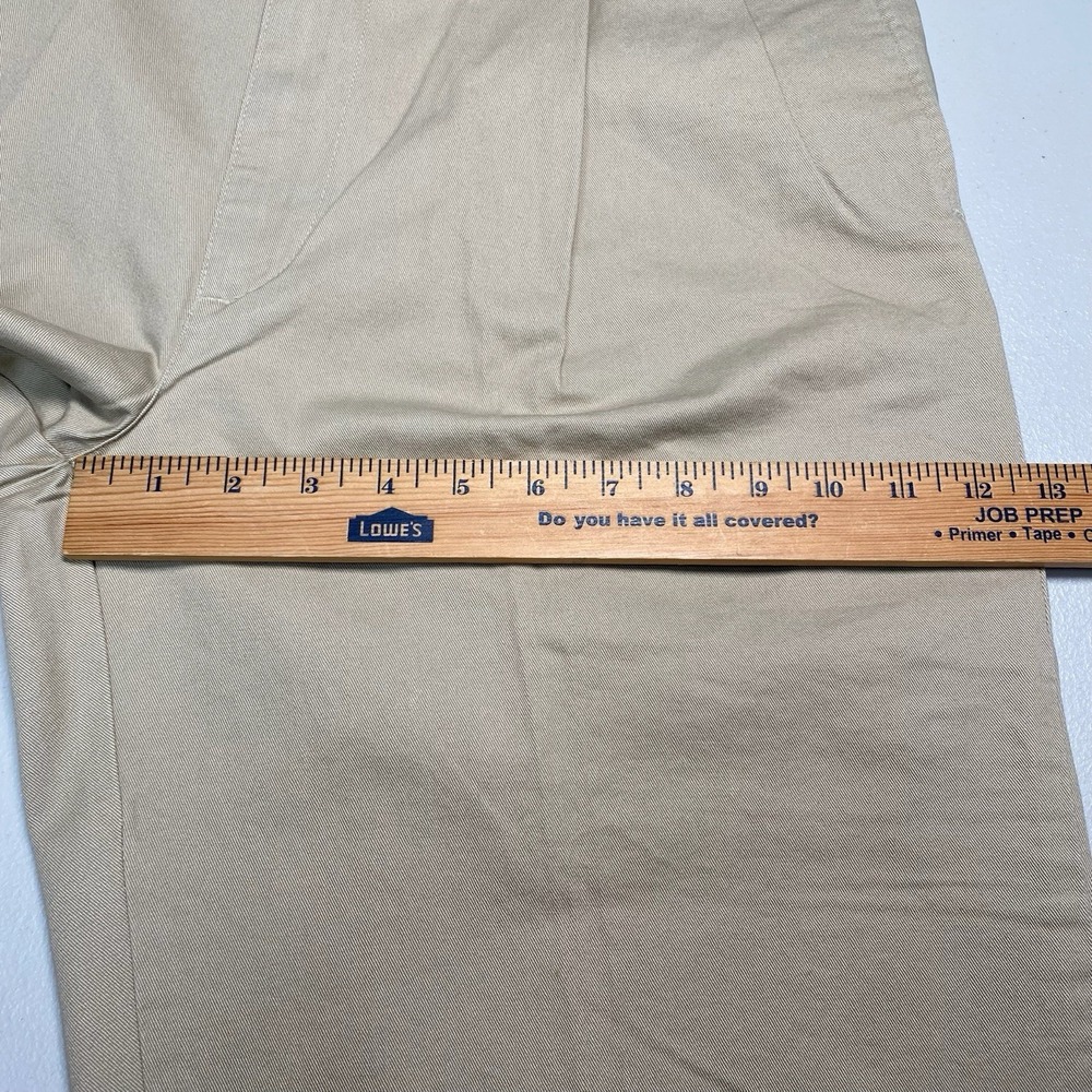 NEW 90s Polo Ralph Lauren Hammond Pants 34x36 Cuffed Mens Pleated Classic Beige - Picture 8 of 15